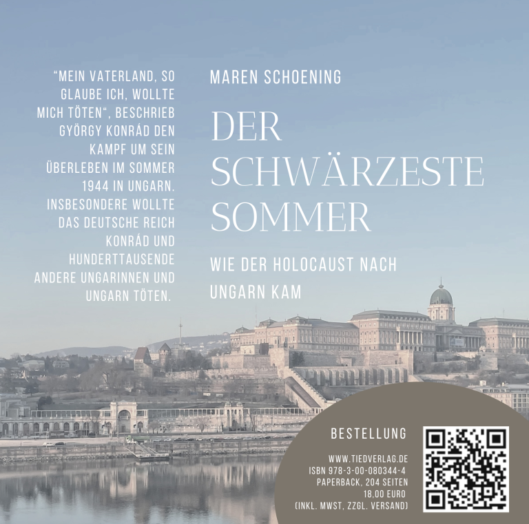 Cover eines Buches mit dem Titel "Der schwarzeste Sommer" in goldener Schrift.